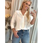 Camisa Biamar Com Pontos Vazados Off White 