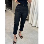 Calça De Linho Com Algodão e Cordão Preto 6/11