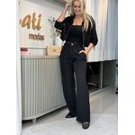 Top Madrid Com Alça Fina Preto