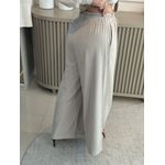 Calça Biamar Pantalona Com Elástico Bege 