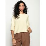 Blusa Biamar Em Ponto Pipoca Amarelo 2307 