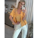Camisa Ambicione Mangas Curtas Amarelo Escuro 2208