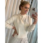 Blusa Abenção Com Abertura Nas Costas Bege Claro 2807