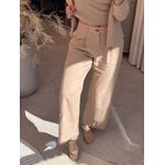 Calça Alfaiataria Com Bolsos Bege 1208