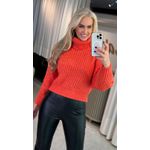 Blusa Biamar Oversized Com Gola Laranja 2207