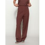 Calça Biamar Reta Com Bolsos Faca Marrom 1907 