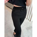 Calça Ambicione Com Barra Italiana Preto 1908