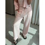 Calça Alfaiataria Com Bolsos Rosa Claro 0908