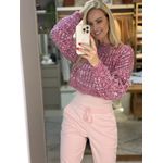 Blusa Biamar Cropped Roxo Mescla 1408