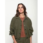 Jaqueta Biamar Com Botões e Detalhe em Elástico Verde 1907 