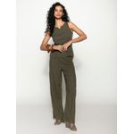 Calça Biamar Reta Com Bolsos Faca Verde 1907 