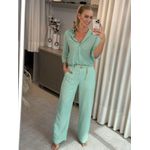 Camisa Ambicione Mangas 3/4 Verde Claro 1908