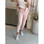 Calça De Tricô Com Barra Italiana Rosa E60