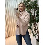 Blusa Mullet Com Gola Boba Rosa 0507