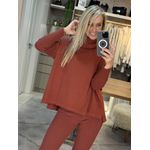 Blusa Ampla Com Gola Boba Telha 2705