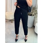 Calça Le Bongã De Alfaiataria Com Bolso Faca Preto