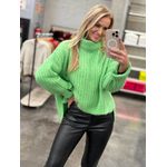 Blusa Biamar Mullet Gola Alta Verde Claro 0507