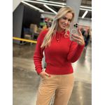 Blusa Biamar Com Mangas Cava Quadrada Vermelho 1406