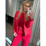 Jaqueta Biamar De Nylon Com Manga De Cava Posta |Vermelho