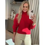 Blusa Ambicione Com Gola Alta Vermelho 2606