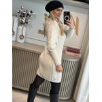 Vestido Biamar Canelado Com Bege 3005