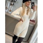 Vestido Biamar Canelado Com Bege 3005