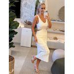 Vestido Le Bongã Tricô Regata Off White 0512 