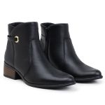 BOTA FEMININA SOFT CANO CURTO Ref.: 1240 PELICA PRETO 