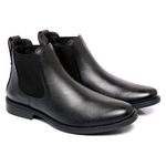 Bota Chelsea Masculina Couro Ref.: 7000 CONF PRETO 