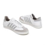 Tênis Feminino Casual Ref.:1500 Conforte Branco/ Metalizado Prata