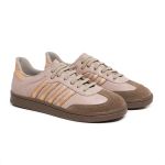 Tênis Feminino Casual Ref.:1500 Conforte Nude/ Metalizado Rose Gold