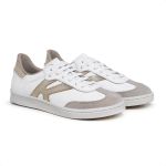 Tênis Feminino Casual Ref.:1520 Conforte Branco/ Metalizado Ouro Light