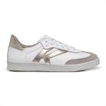 Tênis Feminino Casual Ref.:1520 Conforte Branco/ Metalizado Ouro Light