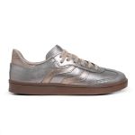Tênis Feminino Casual Ref.:1530 Metalizado Prata/ Metalizado Ouro 