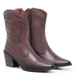 Bota Western Feminina Bordada Ref.: 3001 Café