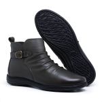 BOTA FEMININA SOFT CANO CURTO Ref.: 0657 VERDE MILITAR