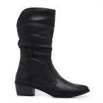Bota Feminina Sanfonada Ref.: 3900 Preto Julia