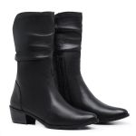 Bota Feminina Sanfonada Ref.: 3900 Preto Julia