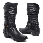 Bota Feminina Sanfonada Ref.: 3918 Preto Julia - Acessório 18