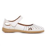 Sapatilha Conforto Couro Ref. 4310 Off White