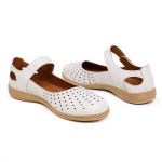 Sapatilha Conforto Couro Ref. 4310 Off White