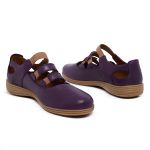 Sapatilha Conforto Couro Ref. 4330 Violeta