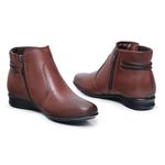 BOTA FEMININA SOFT CANO CURTO Ref.: 0642 PELICA CAFE