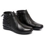 BOTA FEMININA SOFT COURO Ref.: 0622 PRETA