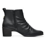 BOTA FEMININA SOFT CANO CURTO DRAPEADA Ref.: 2100 PRETO