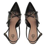 Slingback Iris Preto