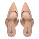 Scarpin Mule Brisa Verniz Nude