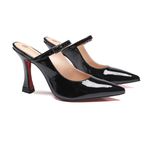 Scarpin Mule Brisa Verniz Preto