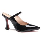 Scarpin Mule Brisa Verniz Preto