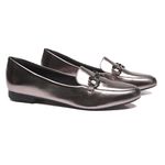 Mocassim Brisa Lux Ouro Prata Velho